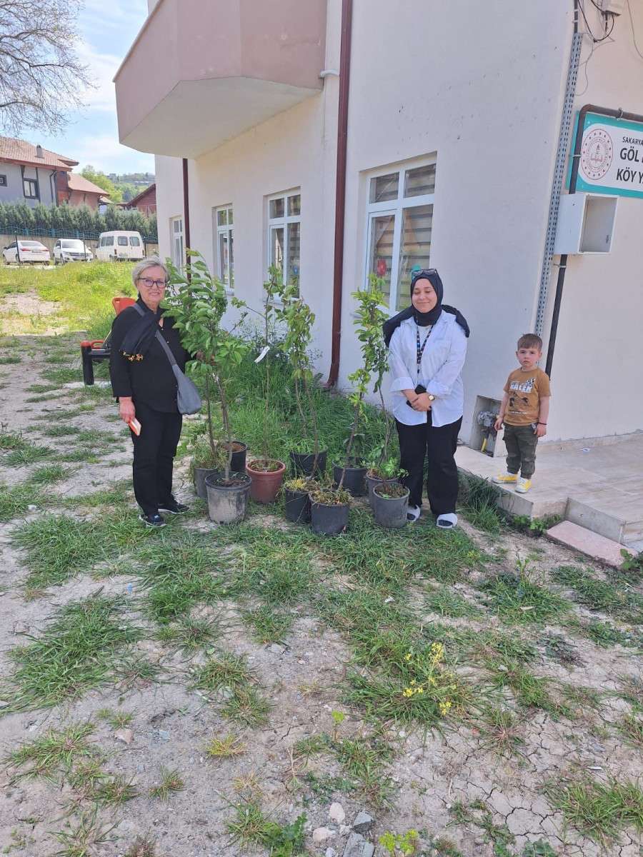 Başkan Şahin’e hediye edilen fidanlar, Sapanca’yı yeşillendirmeye başladı