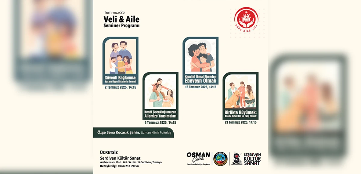 Serdivan’da Aile Yılı Seminerleri Başlıyor